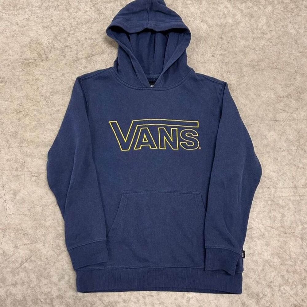 Vans Women's Navy and Blue Hoodie